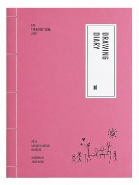 BTS 2019 SUMMER PACKAGE IN KOREA JUNGKOOK OFFICIAL DRAWING DIARY - PRE-OWNED
